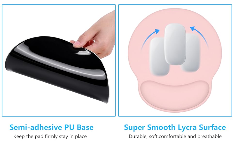 mouse wrist support pink