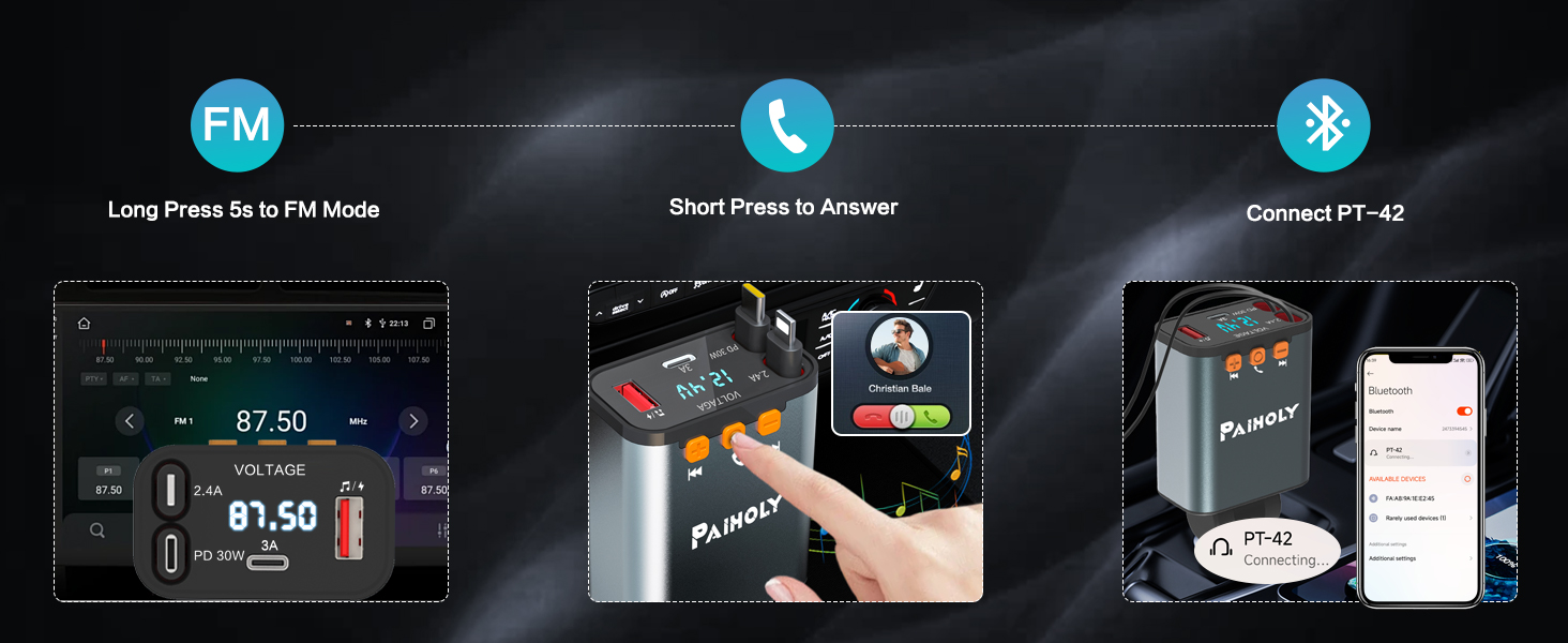 bluetooth radio transmitter for car