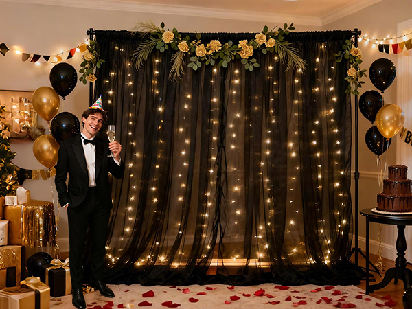 Tulle Backdrop Curtain