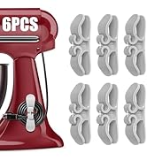 Cord Organizer for Appliances, 6-Pack Grey Silicone Cable Wraps – Stick-On Cord Holder for Mixers...
