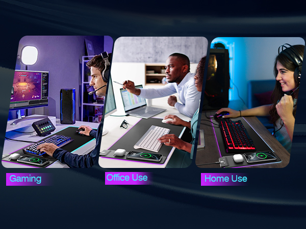 RGB Gaming Mouse Pad Wireless Charging