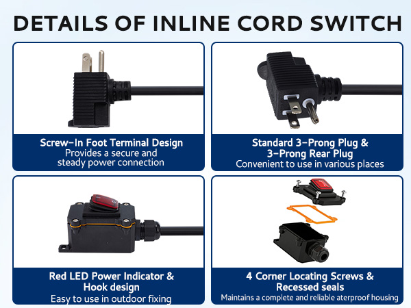 Details of inline cord switch