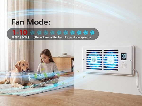 floor vent fan booster