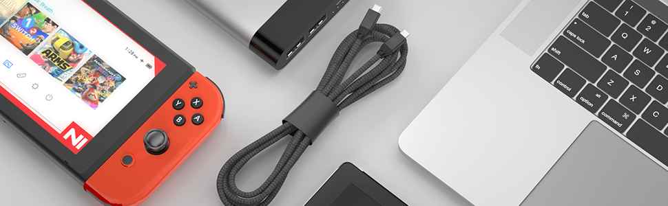 Type C to Type C 20V/5A Super Fast Charging Nylon Braided Cable