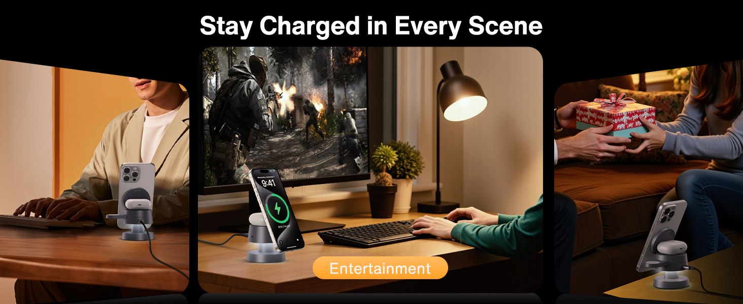 3 in 1 Wireless Charging Station