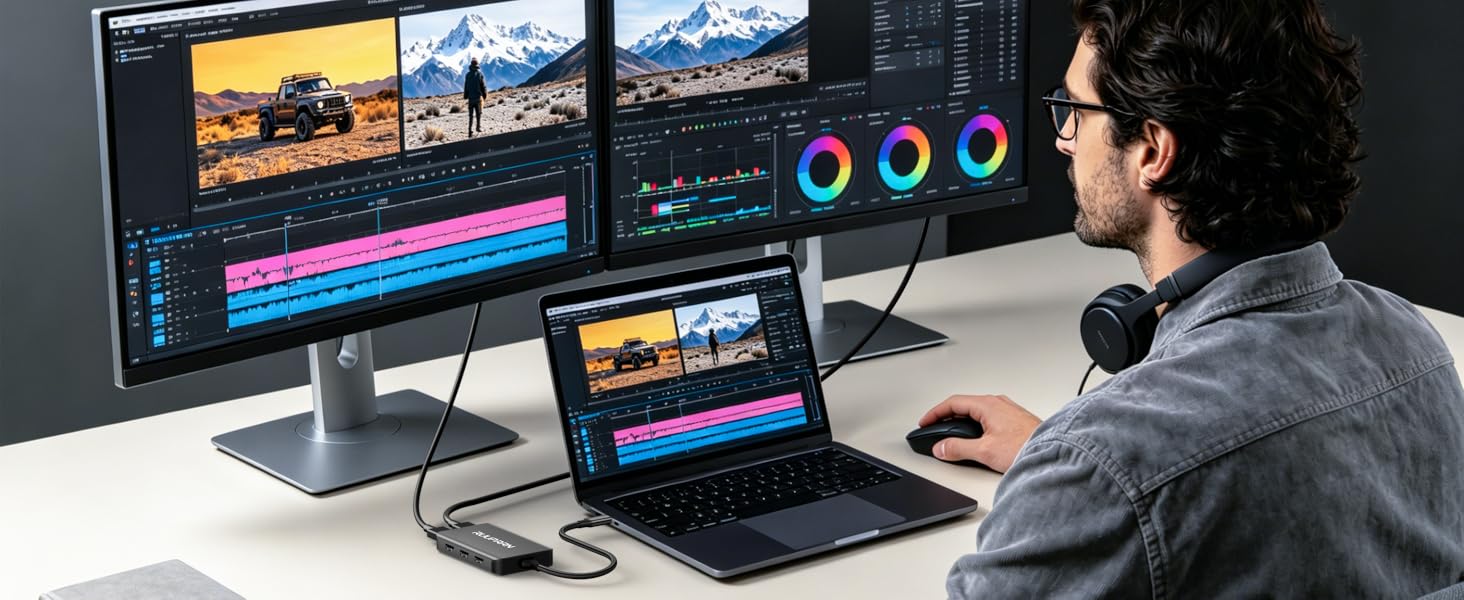usb c to dual hdmi adapter