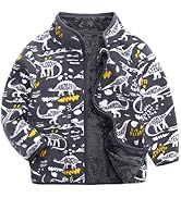 Feidoog Toddler Kids Polar Fleece Warm Jacket Baby Boys Girls Autumn Winter Zip-up Lightweight Lo...