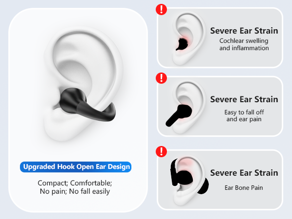 Upgraded Hook Open Ear Design