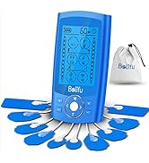 Belifu Dual Channel TENS EMS Unit 24 Modes Muscle Stimulator for Pain Relief Therapy, Electronic ...