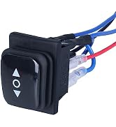 DMWD Waterproof Reverse Polarity Switch 20A DC 12V 24V AC 110V 220V 6 Pins 3 Positions (ON)-Off-(...