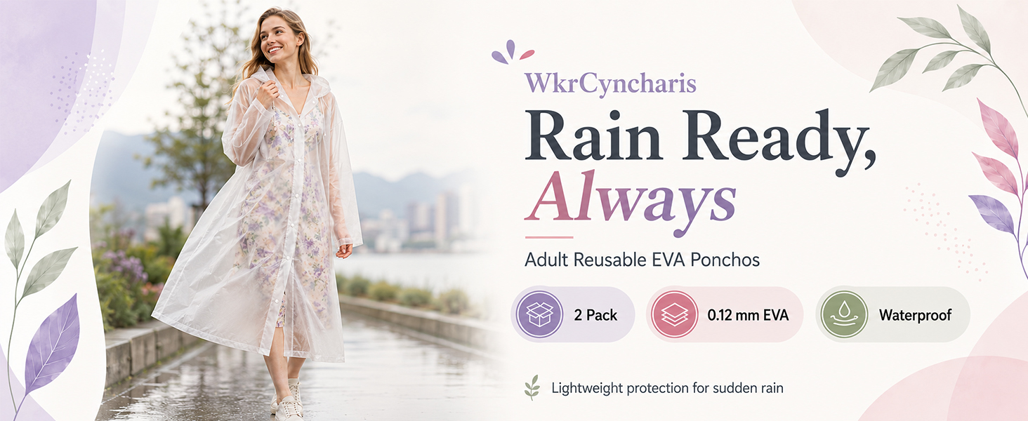 Rain Ponchos for Adults