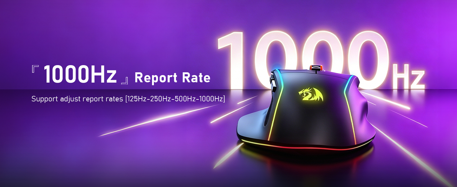 1000 Hz report rate