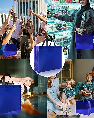 blue gift bags