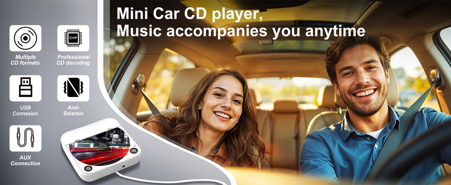 portable cd player for car