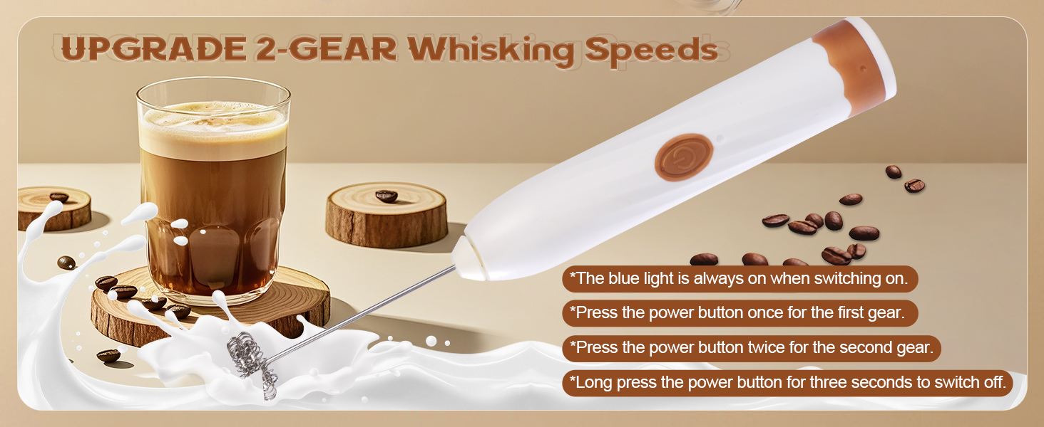 Milk mixing stick coffee frother