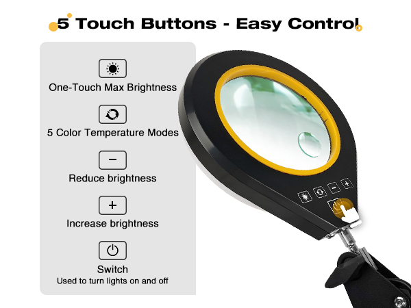 magnifying glass with light