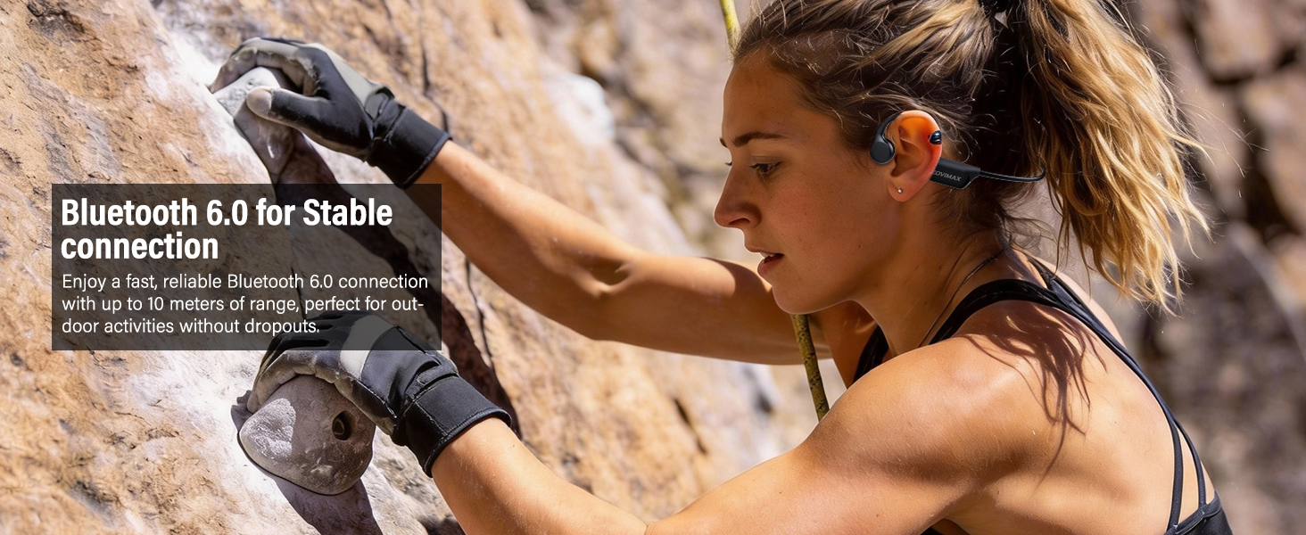 Bone Conduction Headphones Bluetooth 6.0 Earbuds
