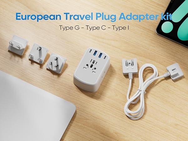 European travel plug adapter