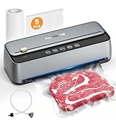 Newise Automatic Vacuum Sealer, 85kpa Vacuum Food Sealer with Double Pump, Food Vacuum Sealing Ma...