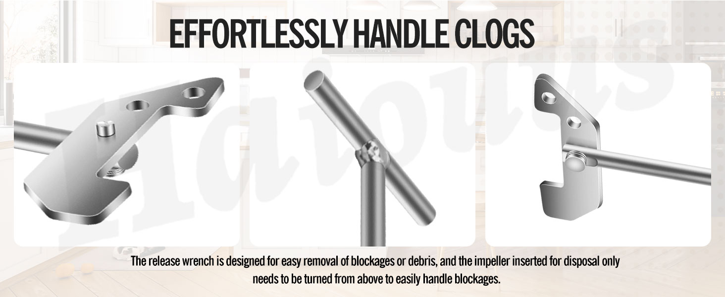 Garbage Disposer Unjamming Wrench