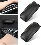 AWGUKA Pack-2 Car Center Console Knee Pad, 3.14" x 7.08" x 1.1" Flexible Leather Self-Adhesive Pr...