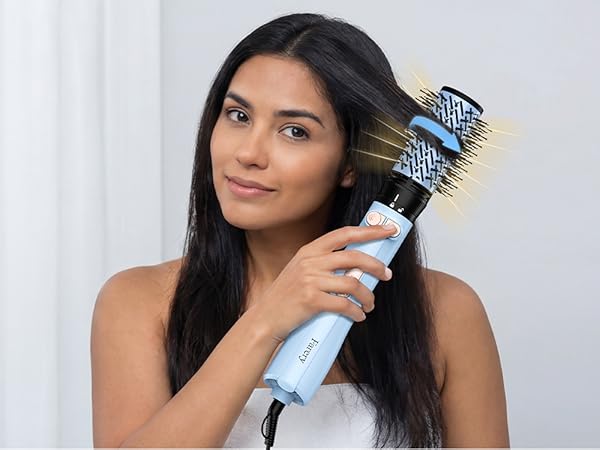 rotating hair brush dryer