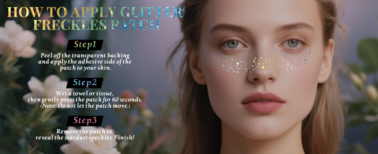 Glitter Freckles Makeup