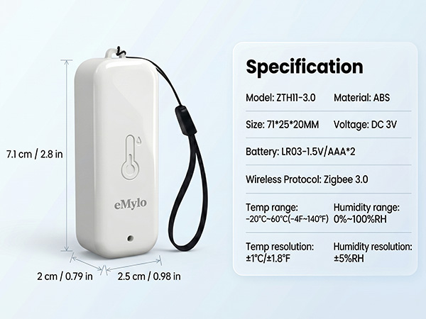 zigbee temperature humidity sensor