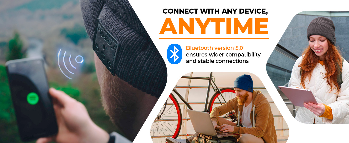 Connect with Any Device, Anytime. Bluetooth 5.0 ensures wider compatibility and stable connections