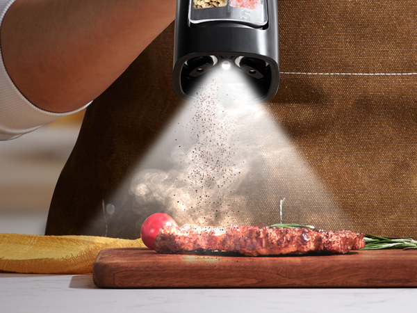 salt and pepper grinder set camping salt and pepper shakers with light