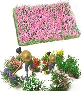 Warmtree Hand Torn Model Grass Tufts Flower Cluster for Miniature Scenery Applicable for N &amp; HO S...