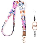 Rimilak Neck Lanyard Key Chain, Long Lanyard Strap Keychain Holder for Women Men Car Keys ID Badg...