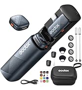 GODOX Cube-SC Kit2 Wireless Lavalier Microphones, Mini Mic with Noise Cancellation, 30H Battery, ...