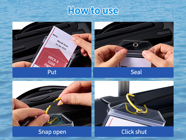 CASMONAL Large Size Cruise Luggage Tag Holders
