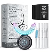 Teeth Whitening Kit for Sensitive Teeth,with 32X Waterproof LED Accelerator Light&amp;4 Carbamide Per...