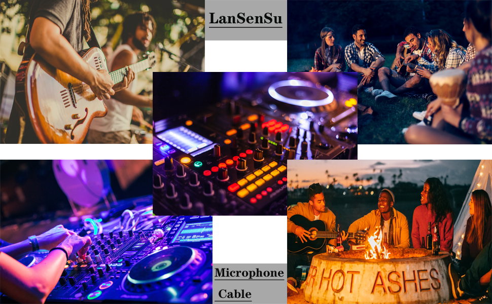 LanSenSu1/4 Inch TRS to XLR Male 