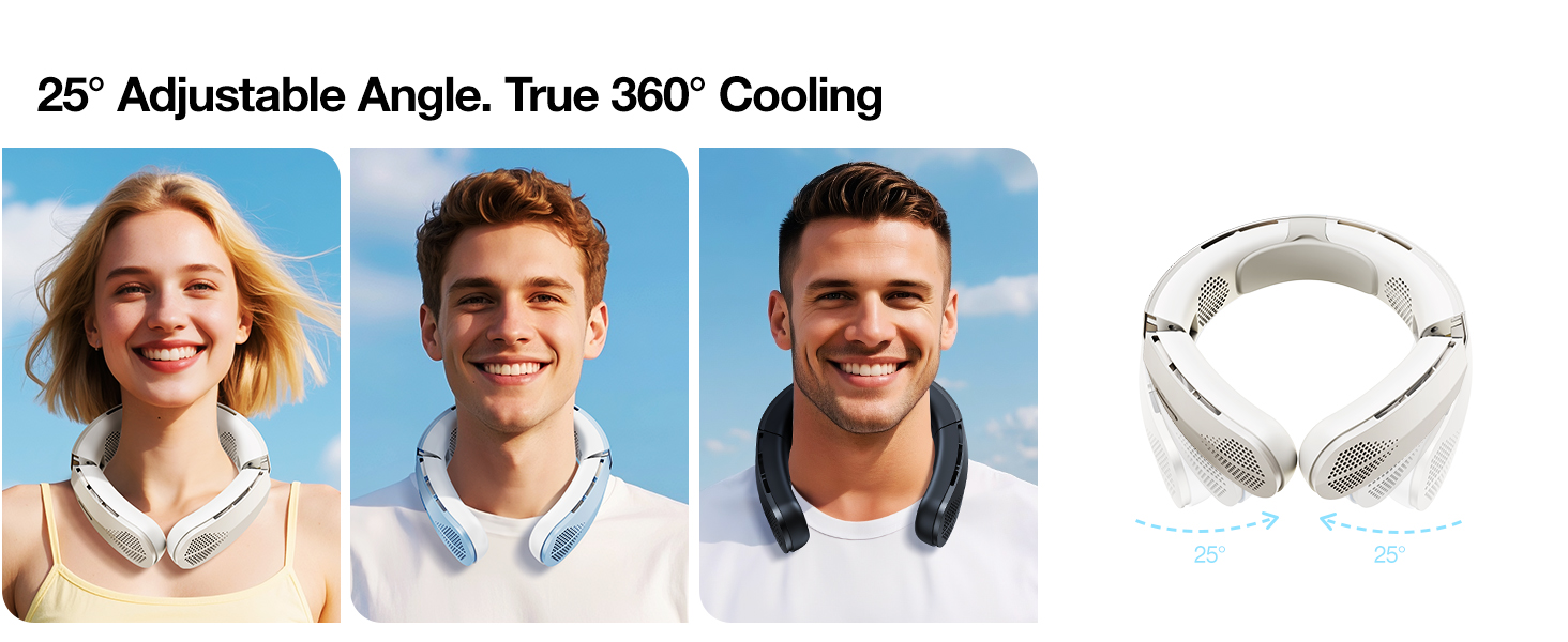 portable neck fan rechargeable