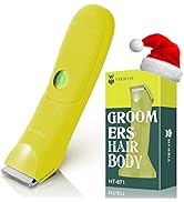 VIKICON Unisex Hair Trimmer - Cordless Electric Razor for Men and Women, Waterproof, Adjustable L...