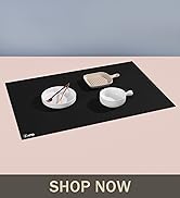 Extra Large Silicone Mat 36" x 24" Place Mats, Heat Resistant Mat for Kitchen Countertop Protecto...