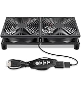 Wderair 120mm 240mm Computer Pc Case 5V USB Powered Fan with Variable Speed Controller for Router...