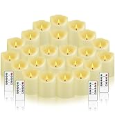 kakoya Flameless LED Candles Battery Operated with Remote and Timer,Flickering Electric Fake Plas...