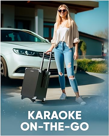 karaoke machine bluetooth 2 microphones magic sing karaoke system 2023 filipino