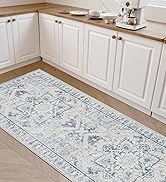 Joydeco Runner Rug 2x5 Non Slip Machine Washable Vintage Hallway Carpet Runner, Low Pile Lightwei...
