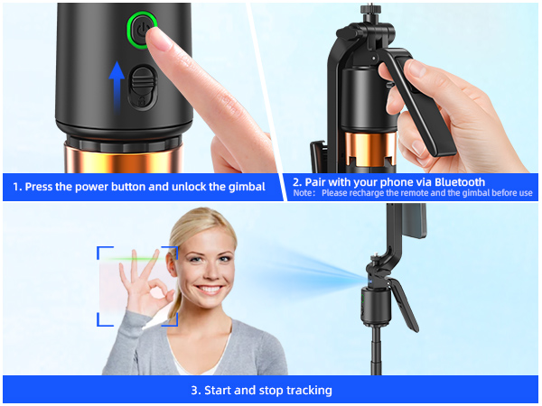 auto face tracking tripod
