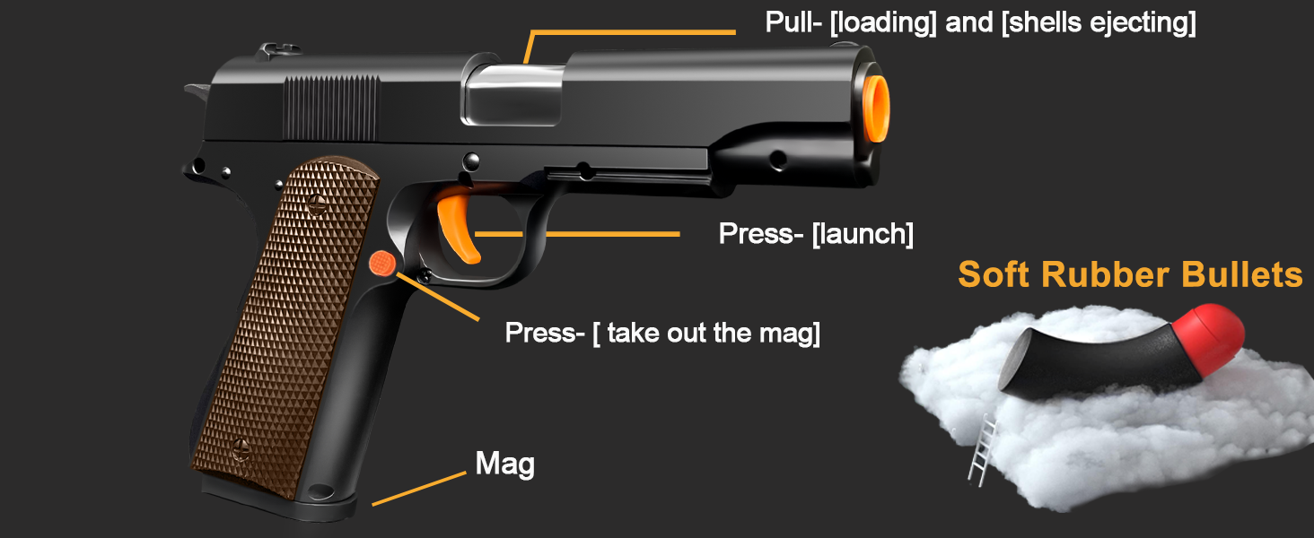 black toy gun