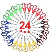 Scissors Bulk 24-Pack, BURVAGY 8" Multipurpose Sharp Scissors for School Office Home,All Purpose ...