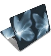SUPERDANT 3Pcs Laptop Skin Sticker Cover Decal with Glowing Transparent Butterfly Phantom Design ...