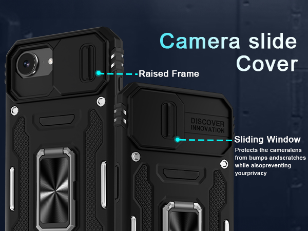 iphone 16e case with camera slide covers