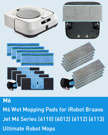 For iroboto braava jet m6 wet mopping pads