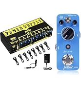 AITONE Reverb Pedal (AT-02) and A-P05 Pedal Power Supply Built-in Rechargeable Battery